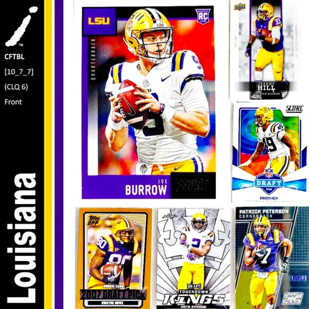 Louisiana State Tigers 6 Card Lot - CFTBL [10_7_7]
